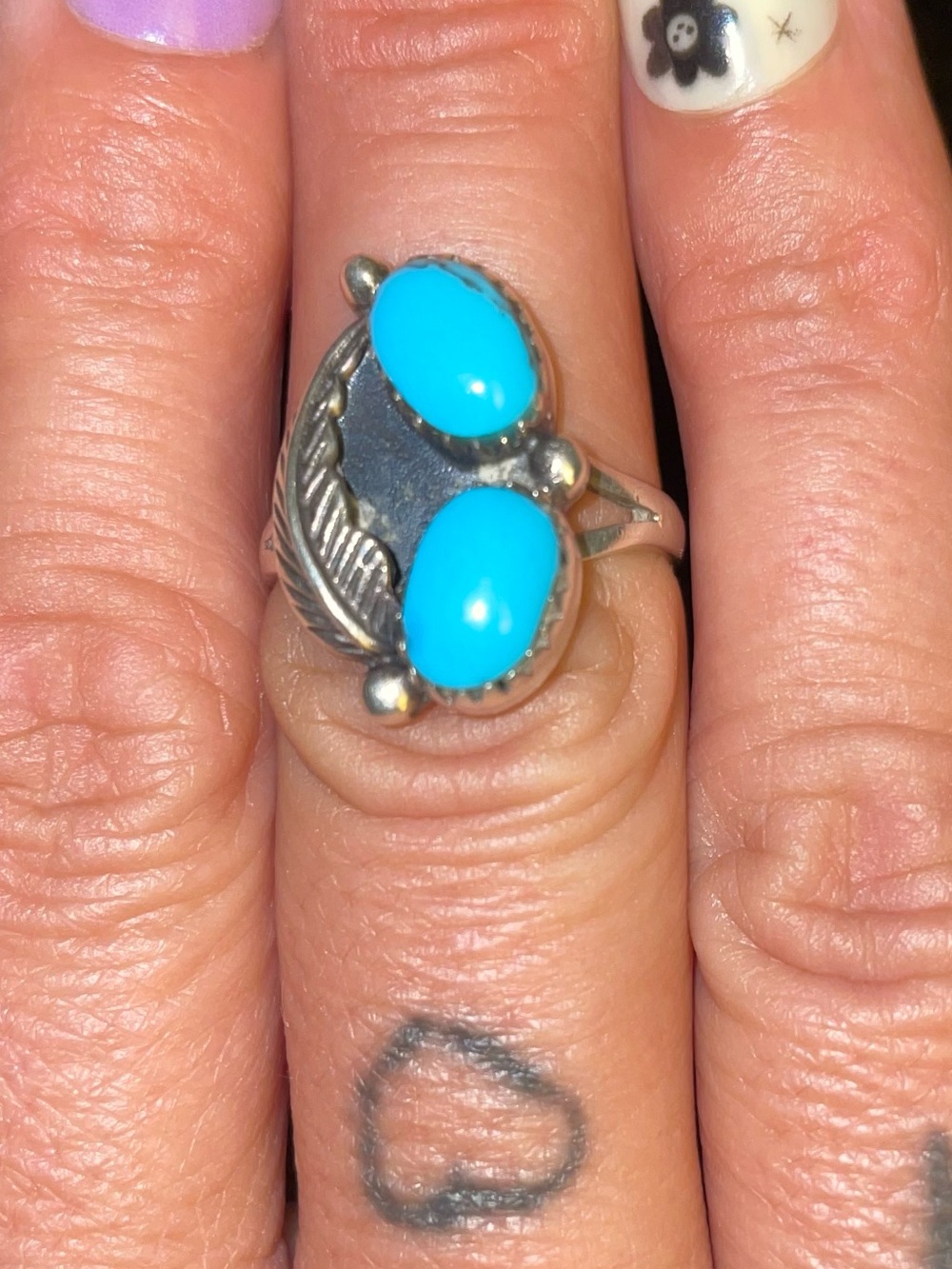 Womens size 7.5 sterling ring
